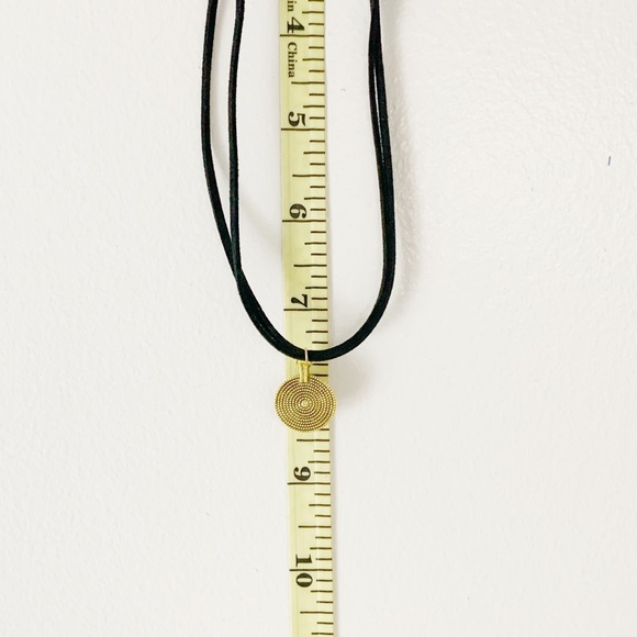 5/$20 Minimalist double corded suede choker w pendant - Picture 5 of 9
